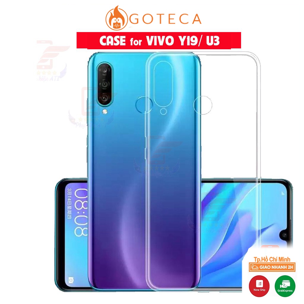 Ốp Lưng Vivo Y19/ U3-Dẻo-Trong suốt-Lâu ố vàng