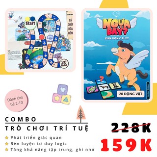 Combo Trò chơi Ngựa Bay và Đường Đua Trí tuệ "Vịt Con Xấu Xí"