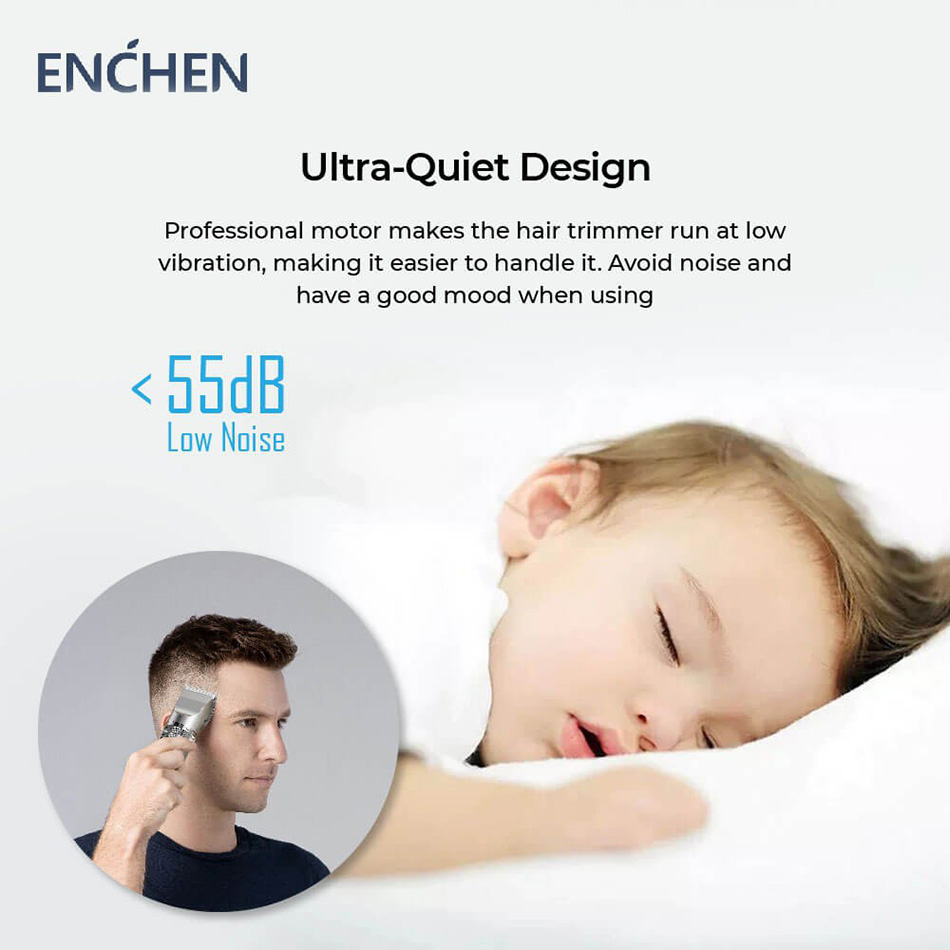 ENCHEN (Hàng Mới Về) máy cạo râu Cắt Tóc Xiaomi 55db 8000r / M Chất Lượng Cao