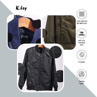 Áo Khoác Dù Nam Thu Đông Vải Mềm Mịn 2 Lớp Chống Nước Nhẹ Co Giãn Tốt - ZR01