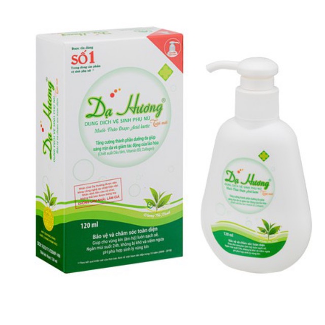 Dung dịch vệ sinh Dạ Hương Trà xanh 120ml