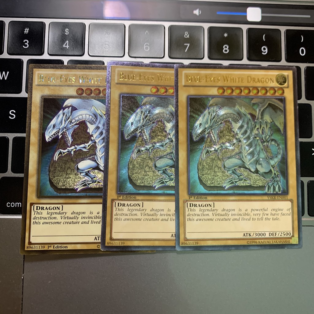 HOT!!  Blue-Eyes White Dragon - Rồng Trắng Mắt Xanh Chuẩn 100% Siêu Hiếm!!!