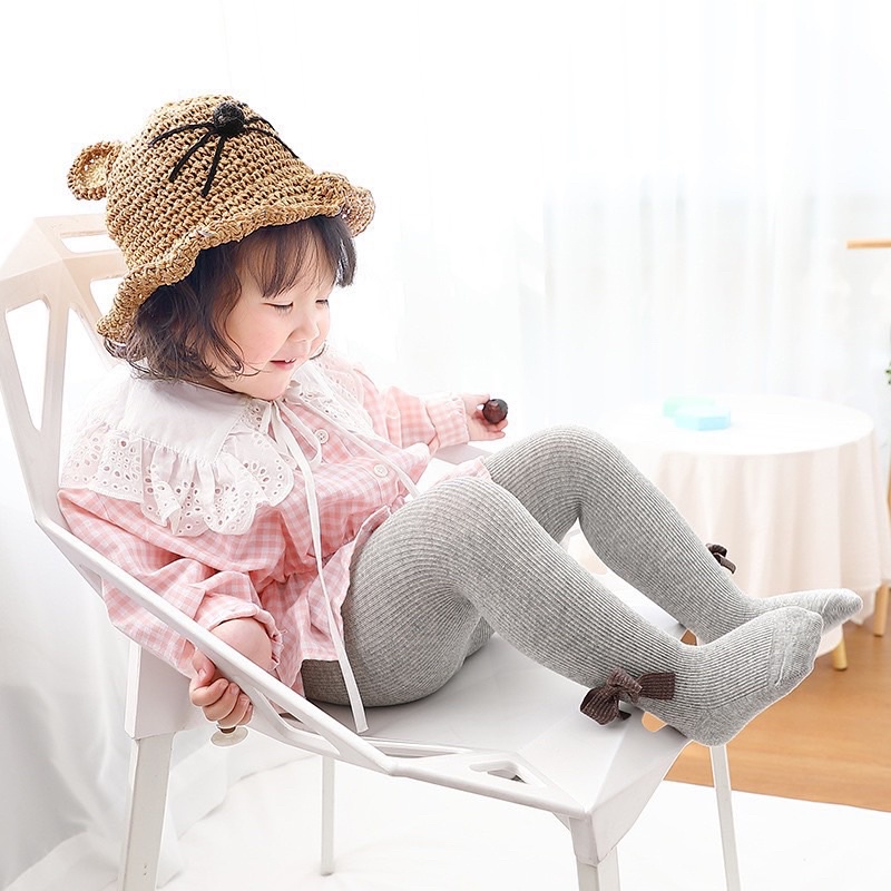 QUẦN TẤT LIỀN BÀN ĐÍNH NƠ SIÊU XINH CHO BÉ YÊU