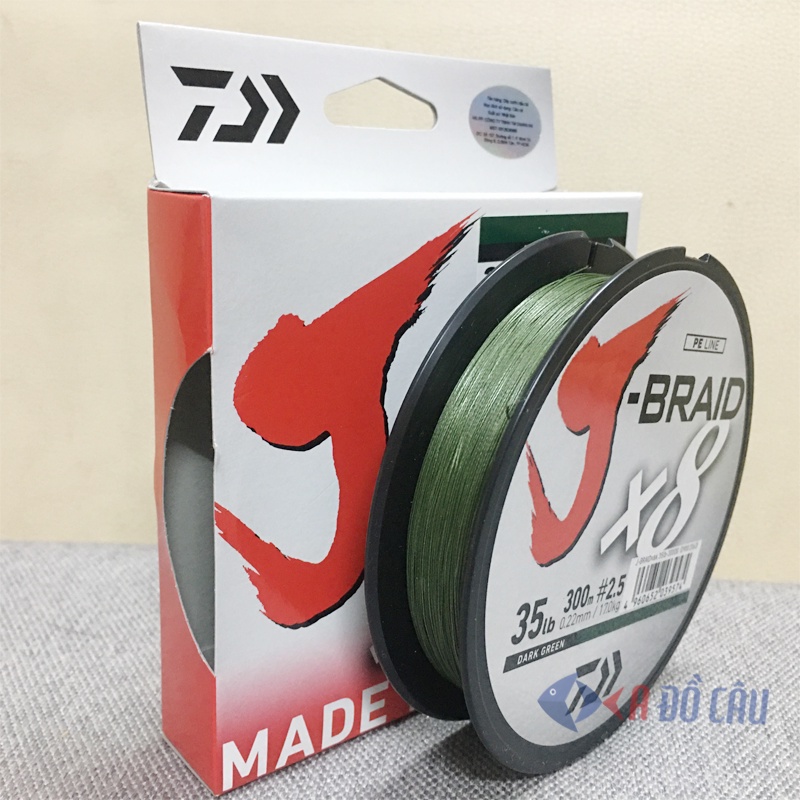 Dây PE Daiwa J-braid X8 made in Japan