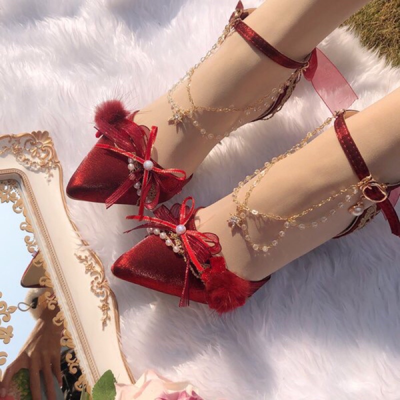 YASAS0148-Giày cao gót lolita tiệc trà