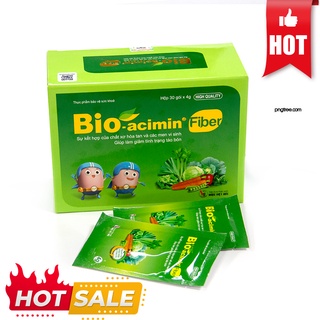 Men vi sinh bổ sung chất sơ phòng ngừa táo bón cho bé BIO AICIMIN FIBER hết lo táo bón, hộp 30 gói