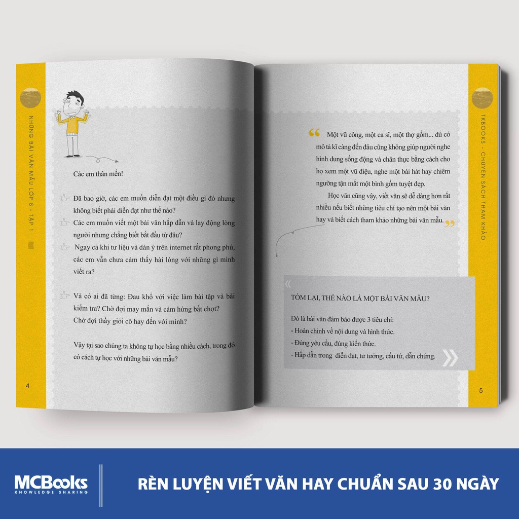 Sách Những Bài Văn Mẫu Lớp 8 Tập 1