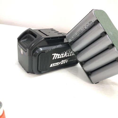 Máy khoan Dùng Pin Makita 20V Động Cơ Lõi Đồng Không Chổi Than Đầu kẹp 13Ly Có Đèn Led Hàng Loại 1