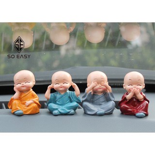 Bộ tượng tứ không - 4 vị hòa thượng tứ không phong thủy dễ thương