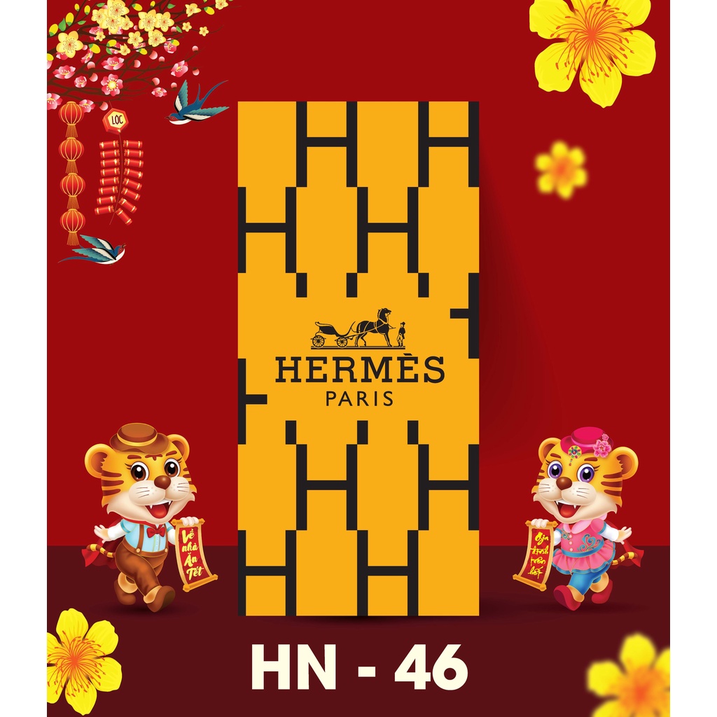 Bao Lì Xì Thương Hiệu Chúc Tết, kích thước lớn để tờ tiền thẳng, giấy dày dặn, nhiều mẫu lựa chọn
