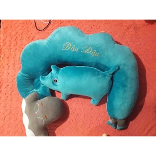 Gối cừu đa năng chữ C ngược gối ôm ngủ cho bé