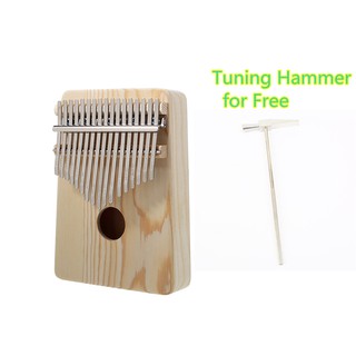 Đàn Kalimba 17 phím chất liệu gỗ mahogany kích thước 18*13*3.5cm có thể tự trang trí tại nhà