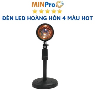 Đèn Led Hoàng Hôn MINPRO 4 Màu Chuyển Đổi Màu Hoàng Hôn, Mặt Trời, Cầu Vồng Ảo Diệu, Chụp Ảnh Sống Ảo, Quay Tiktok