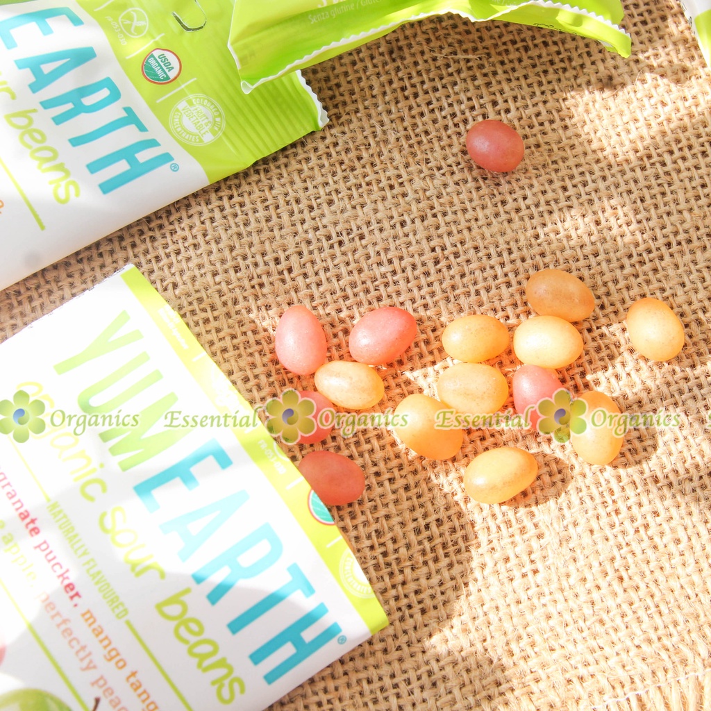 Kẹo hữu cơ hình hạt đậu vị trái cây Yumearth 50g - Đồ ăn dặm nhập khẩu Pháp