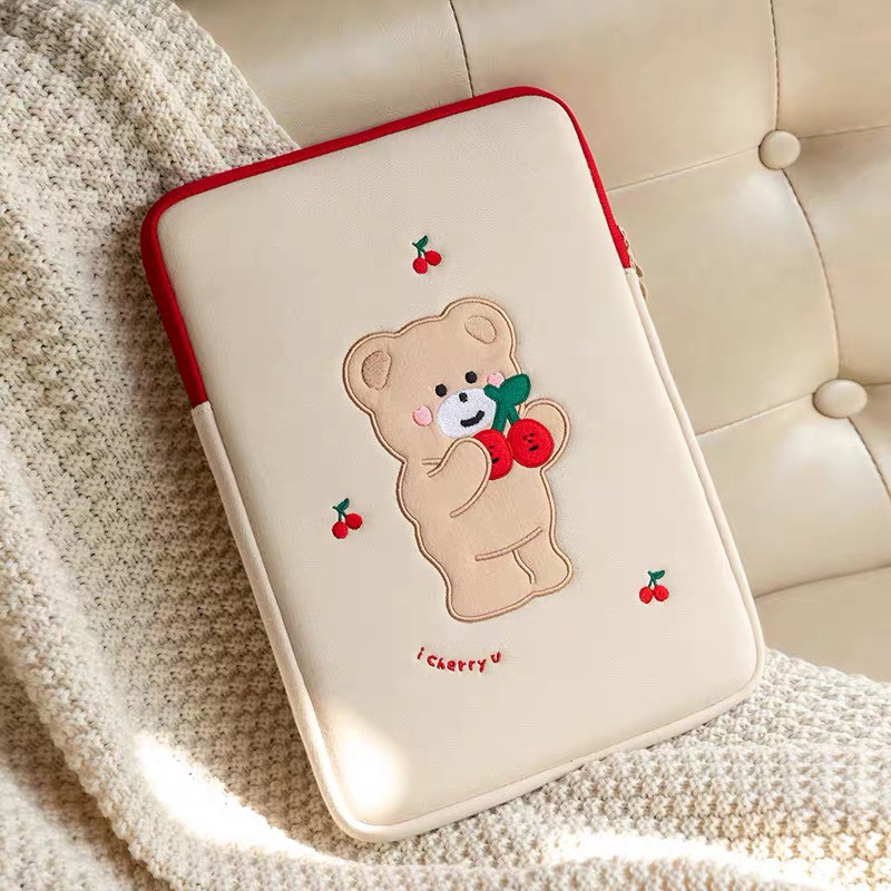 Bentoy Milkjoy túi đựng máy tính xách tay hình gấu thời trang Hàn Quốc cho ipad 15 13 11 10,5 10,2 | BigBuy360 - bigbuy360.vn