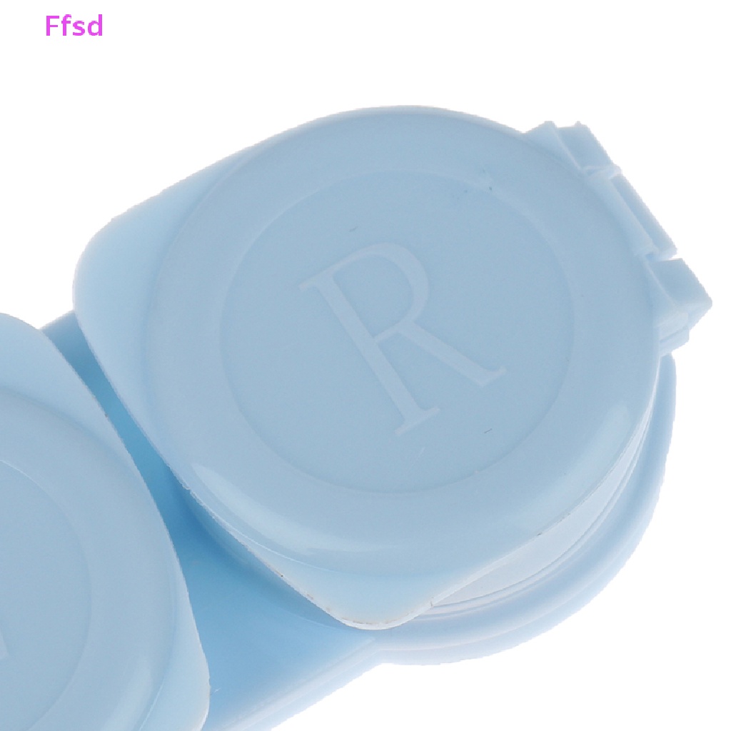 {Ffsd} Hộp Đựng Kính Áp Tròng Dạng Nhấn Nhỏ Gọn Màu Macaron Chăm Sóc Mắt Unisex * Bán Chạy