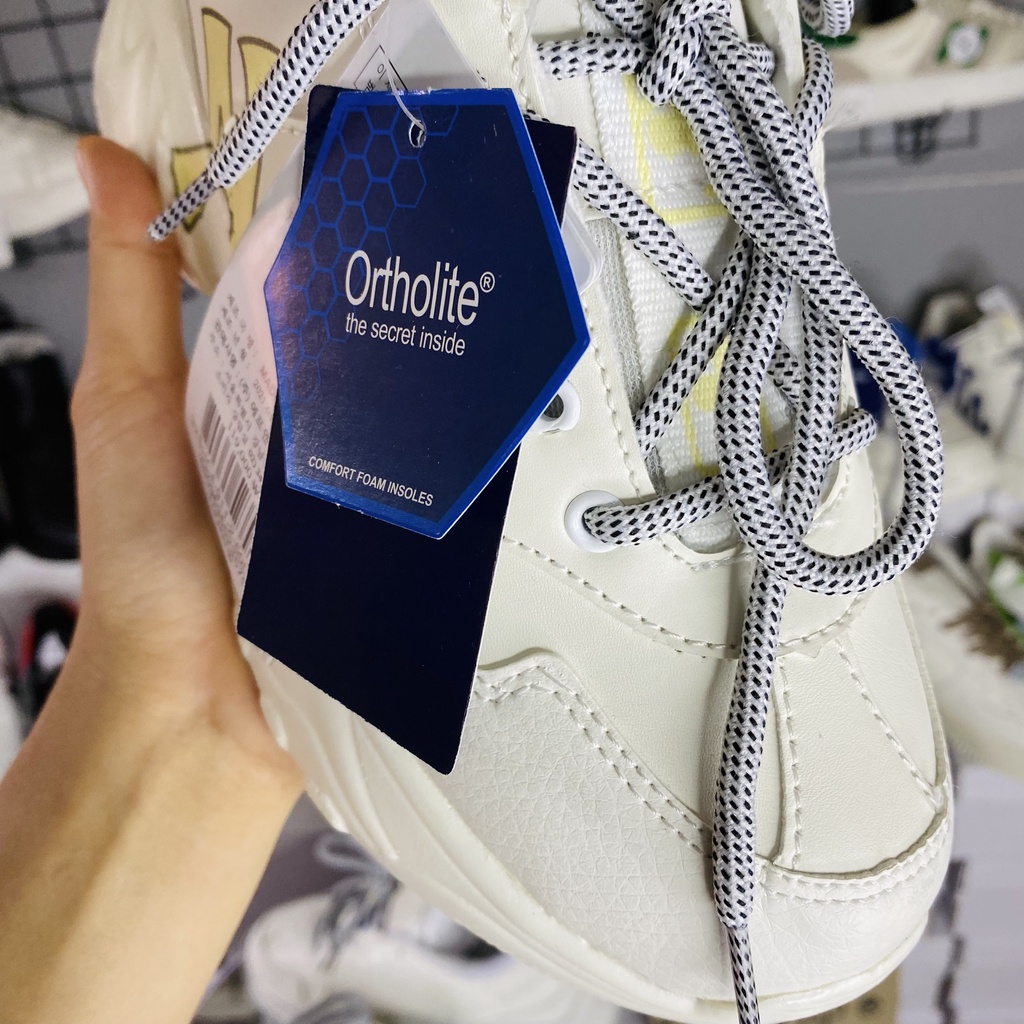 Giày 𝐌𝐋𝐁 NY nam nữ độn đế 5cm chữ Vàng - Alitastore