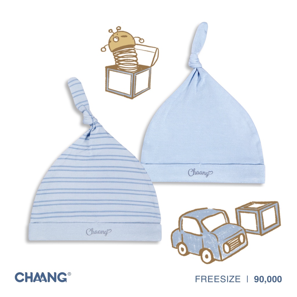 CHAANG- Set 2 mũ Chaang sơ sinh SS2022D05