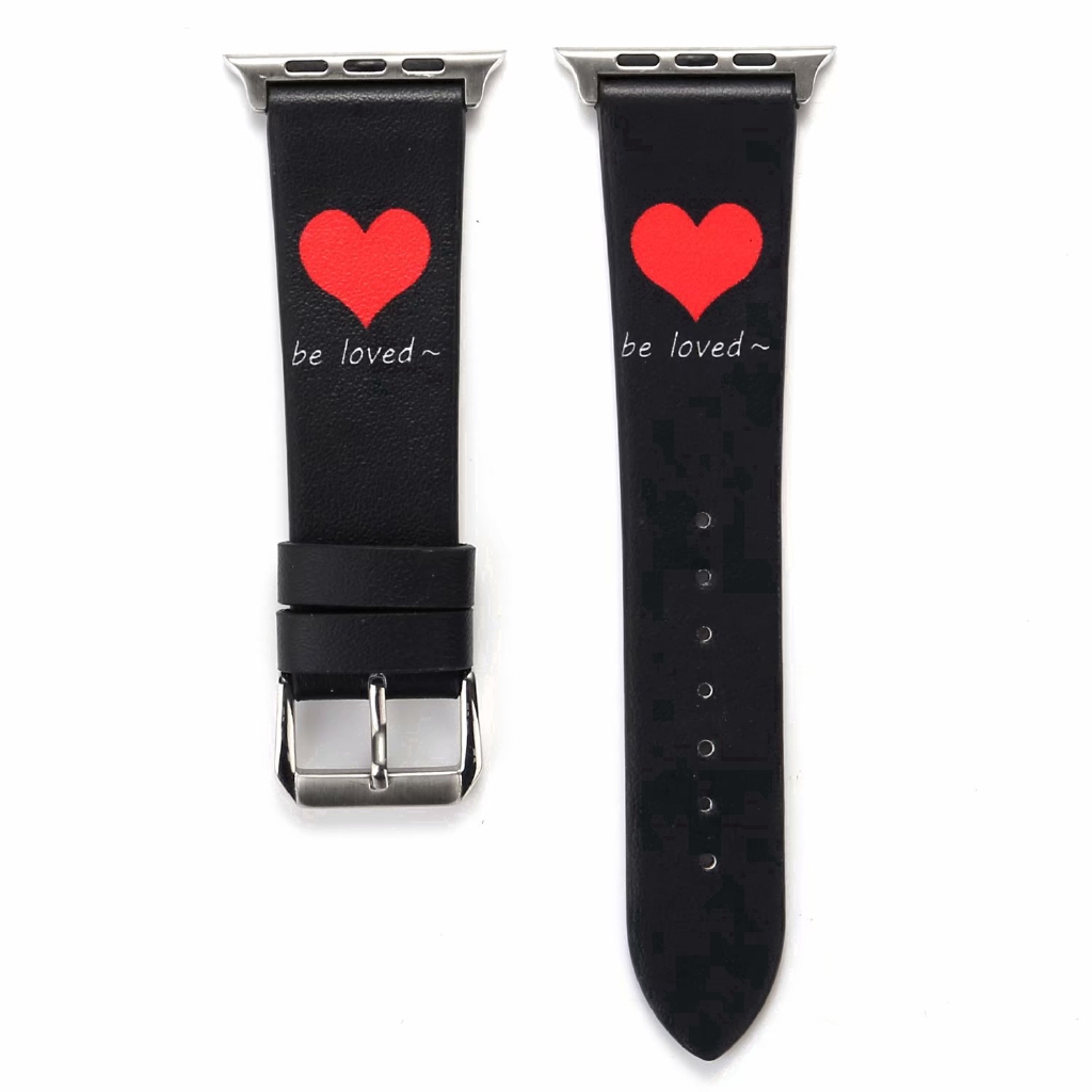 【Apple Watch Strap】Dây đeo bằng da đáng yêu 38mm / 42mm / 40mm / 44mm cho đồng hồ Apple Watch Series 6/se/5/4/3/2/1