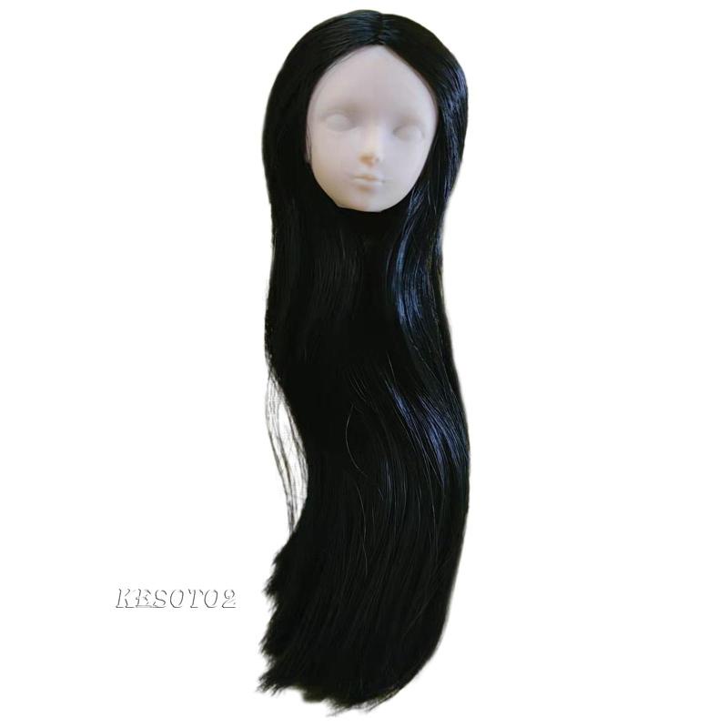 Đầu Búp Bê Nữ Tóc Dài 1 / 6 Kesoto2 Kèm Bóng Lông Dài Cho Bé 3-6 Tuổi