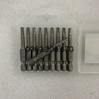 Bộ 10 mũi vít đầu lục giác 3mm - 4mm - 5mm - 6mm