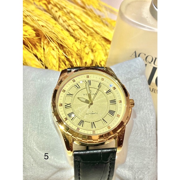 Đồng hồ cơ nam chính hãng dây da đẹp cao cấp thời trang chống nước phong cách doanh nhân hãng byino 