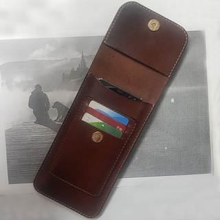 Bao da Iphone 11 pro max - Da bò thật - Đồ da thủ công BV0353