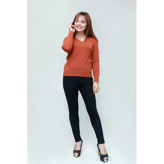 Áo len nữ cổ tim trơn - H932 - HQLENS