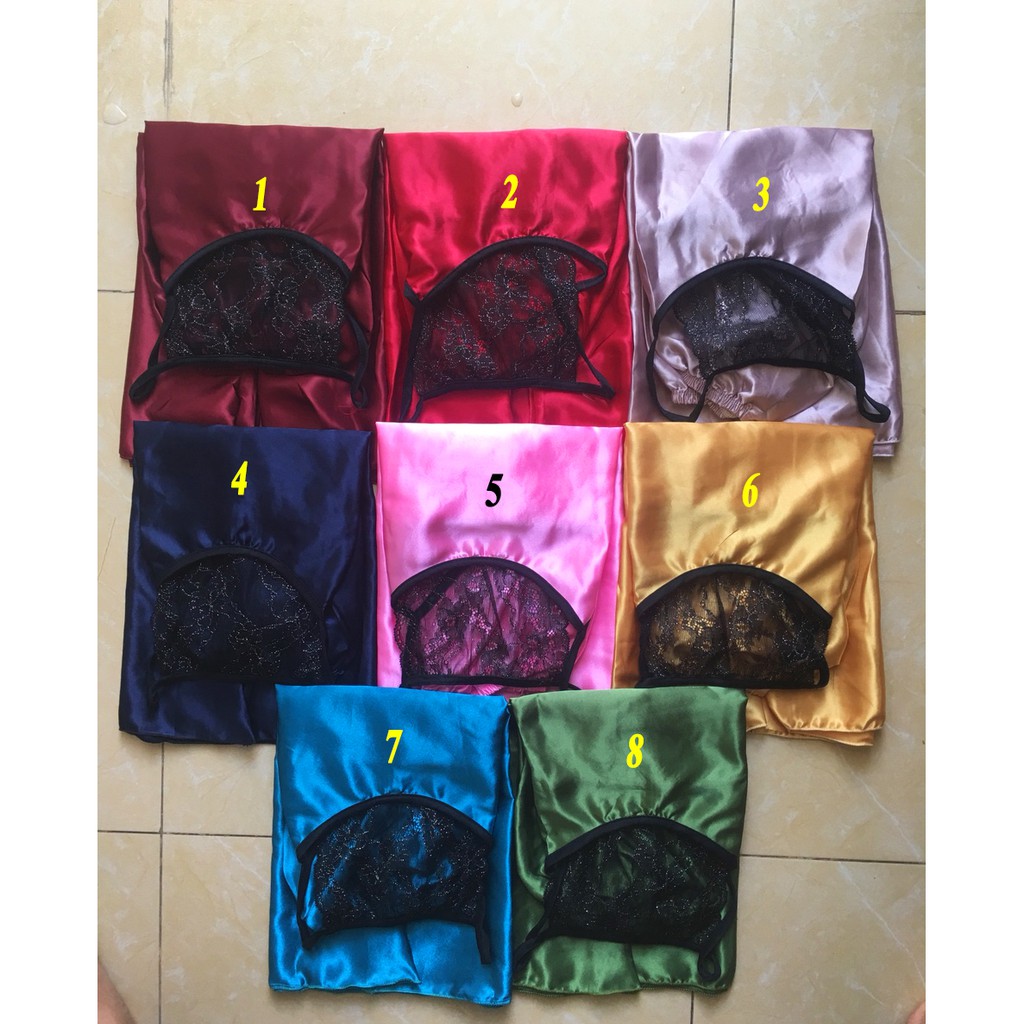 BỘ PHI LỤA SIÊU ĐẸP PHỐI REN Y HÌNH ĐỦ MÀU | BigBuy360 - bigbuy360.vn