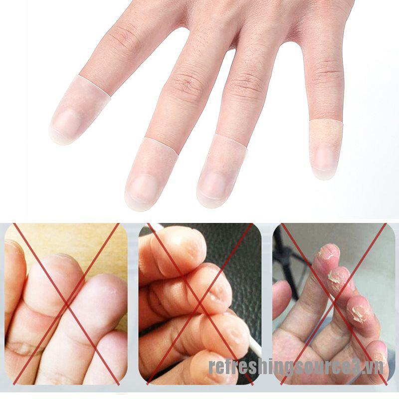 4 Miếng Silicone Bảo Vệ Ngón Tay Khi Chơi Thể Thao
