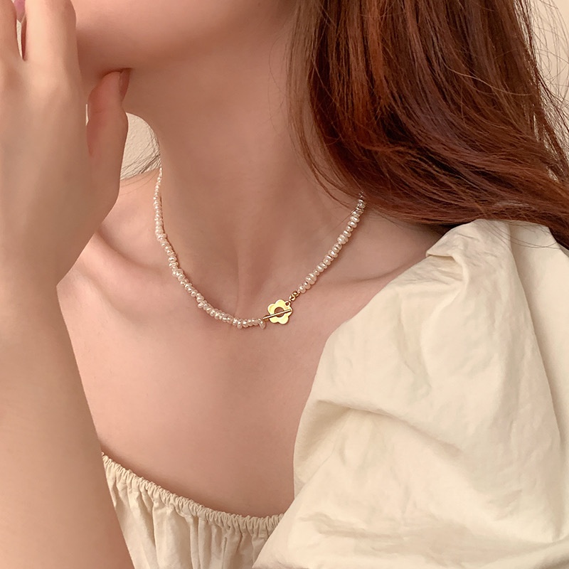 Dây Chuyền Đính Ngọc Trai Giả Cao Cấp Sang Trọng Thời Trang Dành Cho Nữ