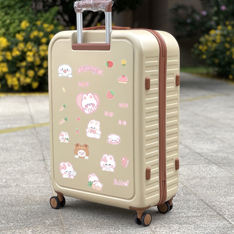 Nhãn Dán Trang Trí Vali laptop Họa Tiết Hoạt Hình Gấu Thỏ Đáng Yêu