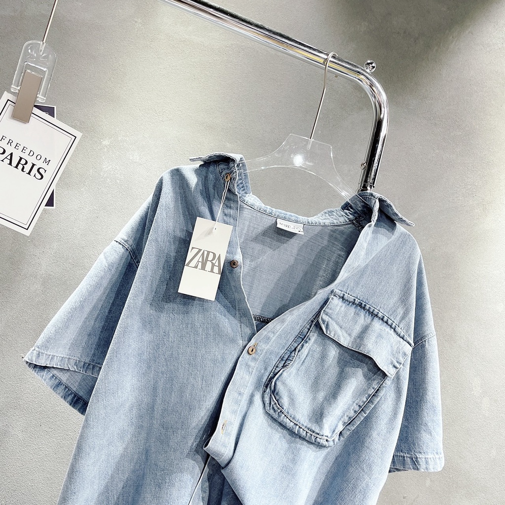 Áo Sơ Mi Nữ Bò Hàng Loại 1 - 2 size SM