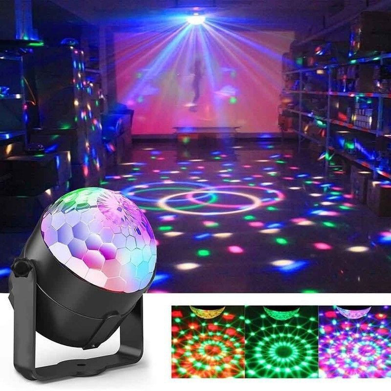 Đèn sân khấu ,đèn led,đèn laser phòng karaoke nhiều màu, cảm biến nhạc,xoay 360 độ 7 mau có remode  DT02