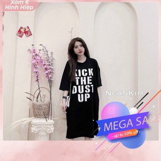 Váy đen form suông 100% cotton tàu cực chất cho chị em - đầm đen suông thoải mái