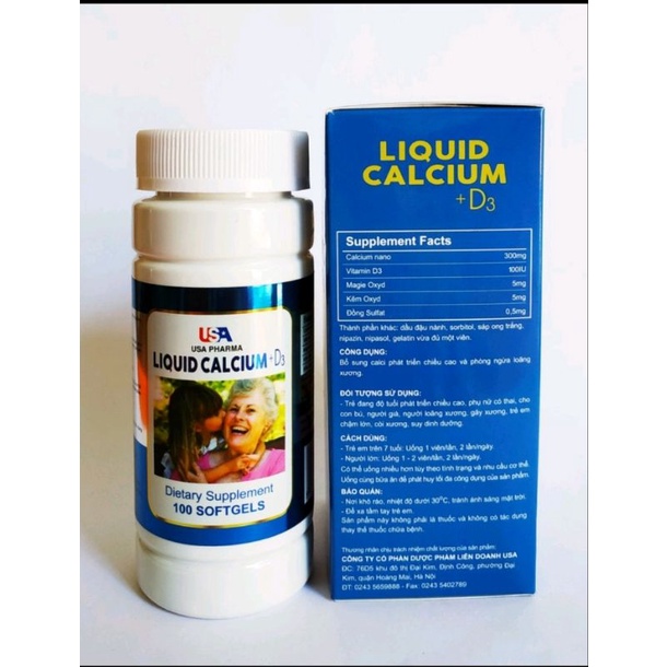 LIQUID CALCIUM NANO - BỔ SUNG Canxi LIQUID giúp phòng chống còi xương, tăng cường phát triển hệ xương
