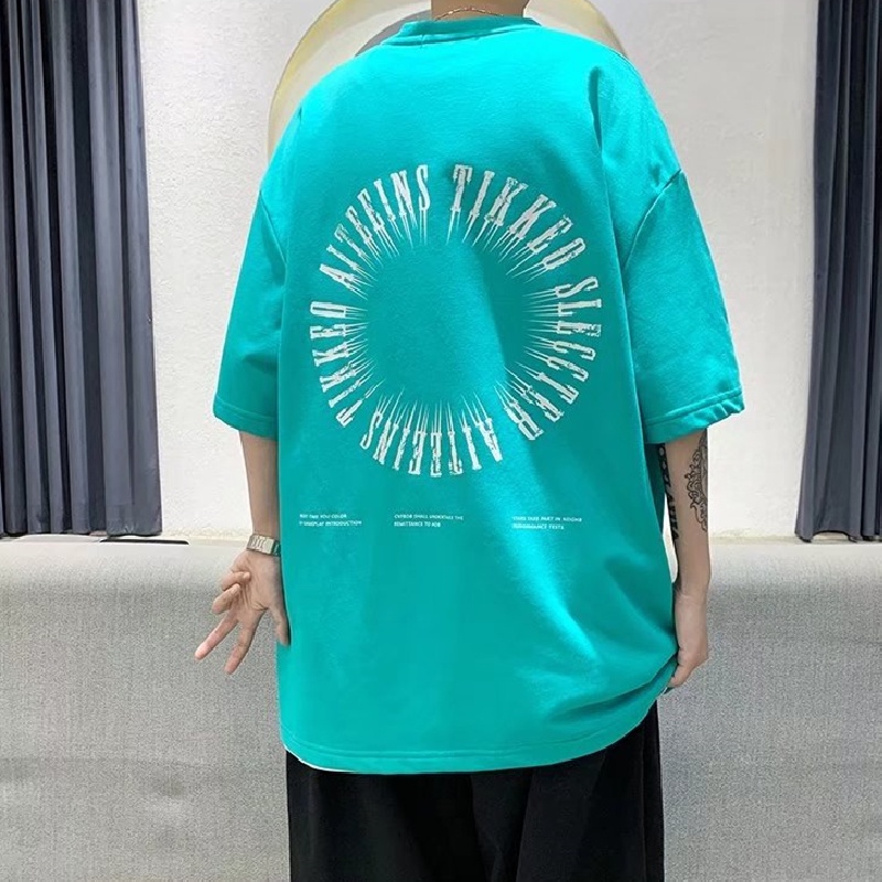 Áo Thun Tay Ngắn Dáng Rộng In Chữ Cỡ Lớn Thoải Mái Thời Trang Cho Nam Size M-5XL