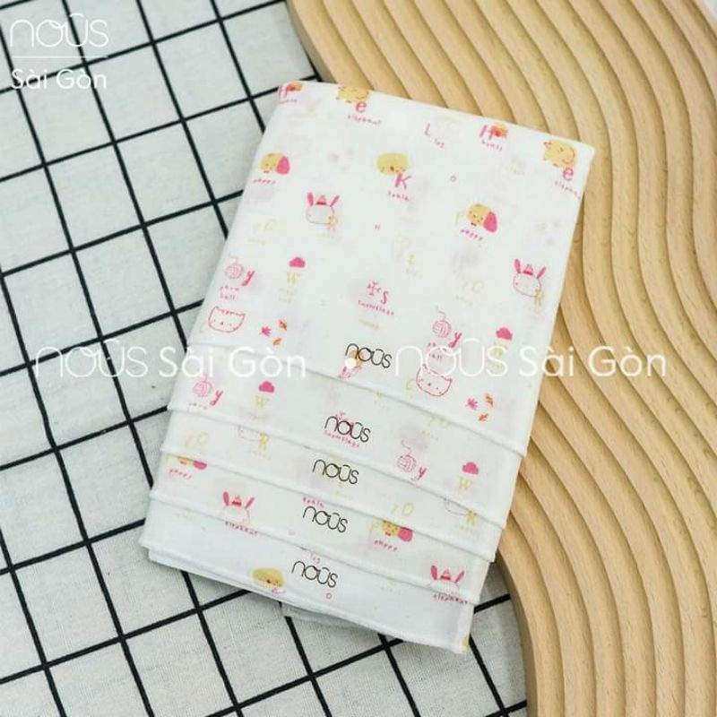 Set 5 Cái Khăn Sữa Nous Vải Nu Xô Cao Cấp 30*30cm