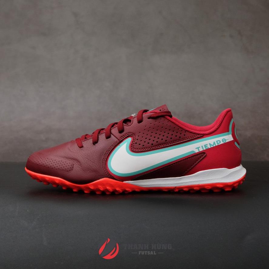 GIÀY ĐÁ BÓNG CHÍNH HÃNG NIKE TIEMPO LEGEND 9 ACADEMY TF - DA1191-616 - ĐỎ MẬN 🕢