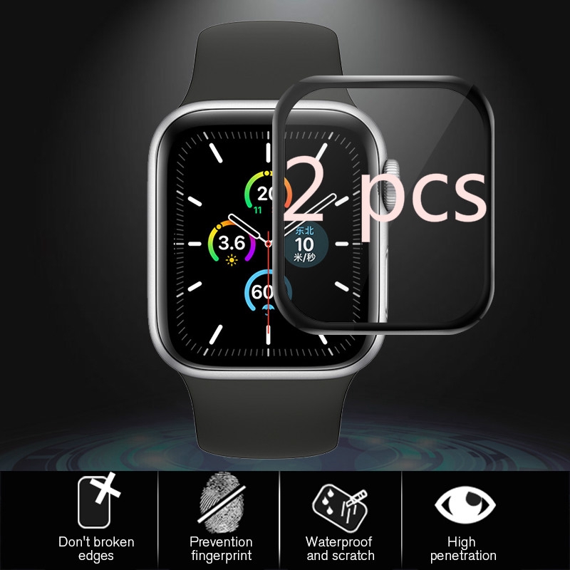 2 Pcs Apple Watch 38mm / 42mm / 40mm / 44mm 3D Curved Screen Protector Full Cover Protective Film