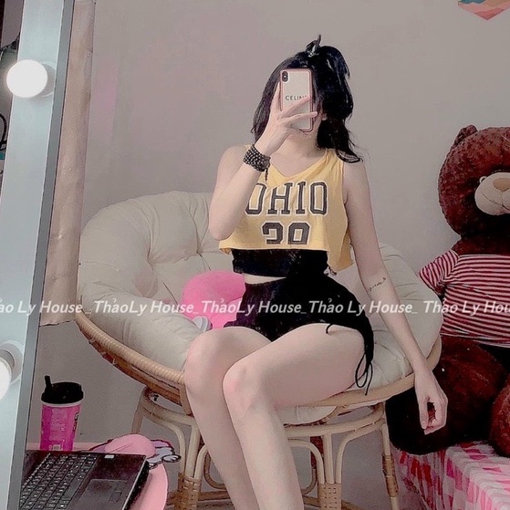 set xinh ohio năng động quần rút dây cá tính