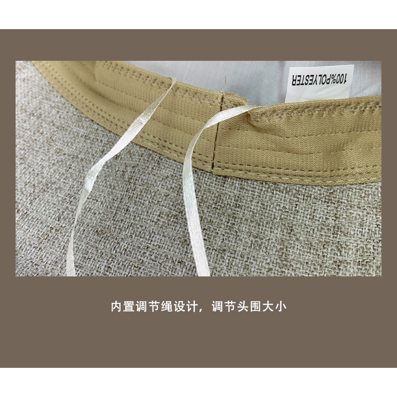 Nón Bucket Chất Liệu Cotton Lanh Thời Trang Xuân Hè Phong Cách Nhật Bản Cho Nữ
