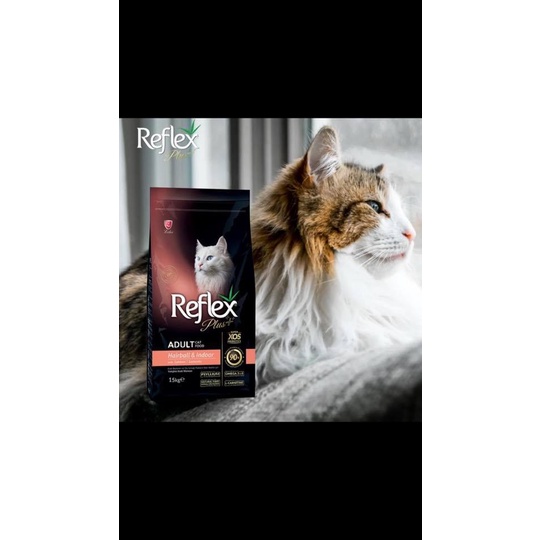 [1.5kg] Reflex Plus Adult Cat Food Hairball - Hạt khô mèo trưởng thành kiểm soát búi lông