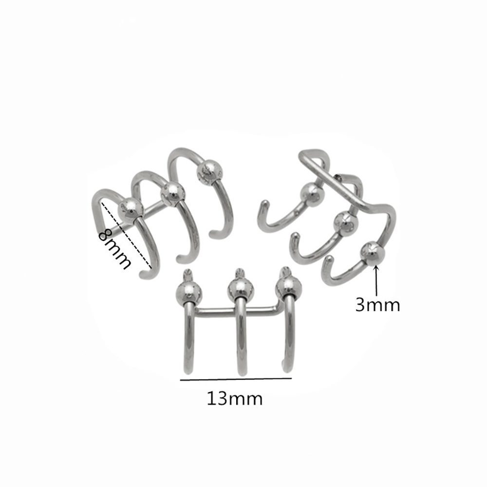 Khuyên Mũi Bằng Thép Không Gỉ Hình Chữ C Mới Cho Nữ