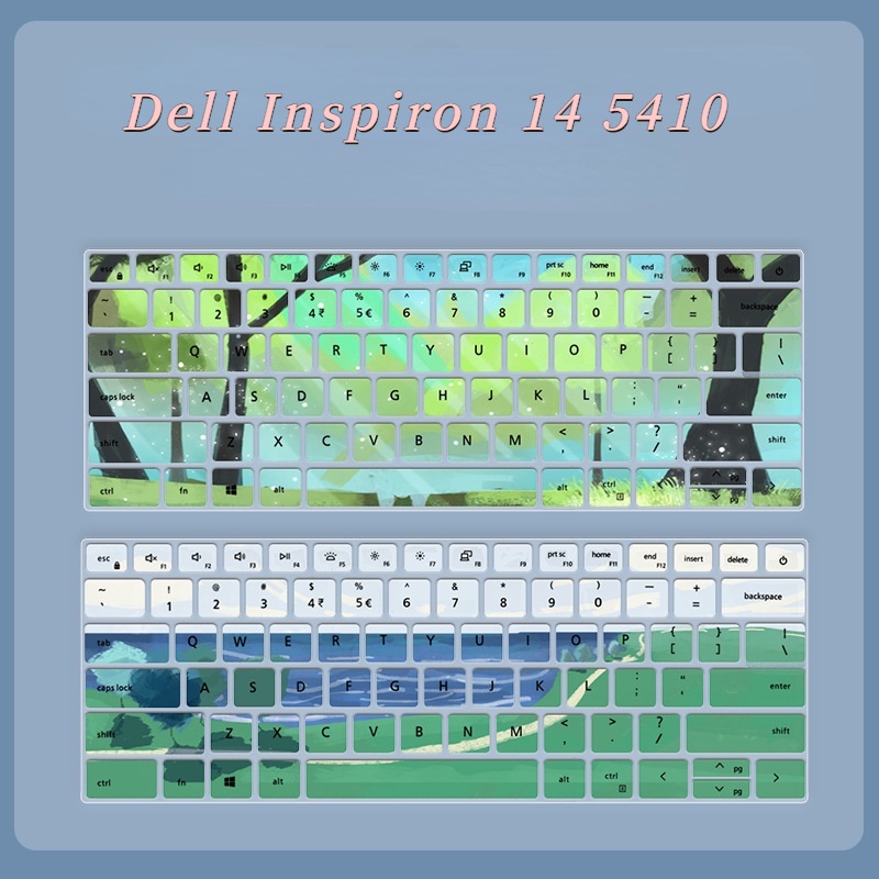 DELL Hoạt Hình Miếng Dán Bảo Vệ Bàn Phím laptop Chống Bụi Họa Tiết Hoa Cho lenovo inspiron 14 5410 5415 7415 2021 inspiron 13 5310 vostro 5310 latitude 3420