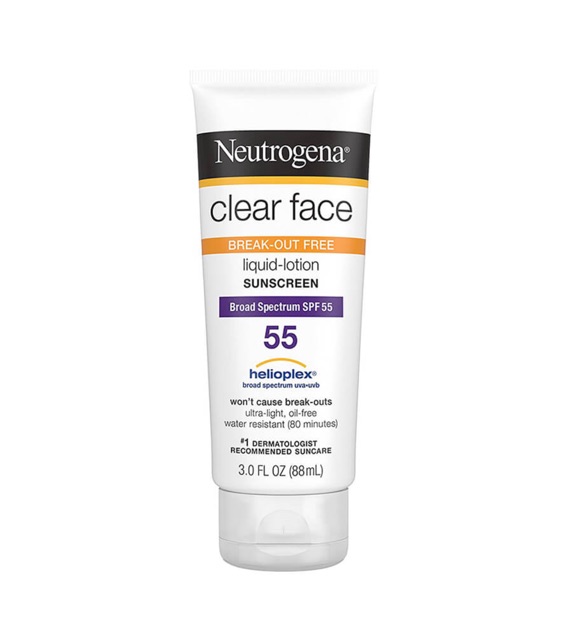 Kem chống nắng dành cho mặt Neutrogena Clear face spf 30 và 55