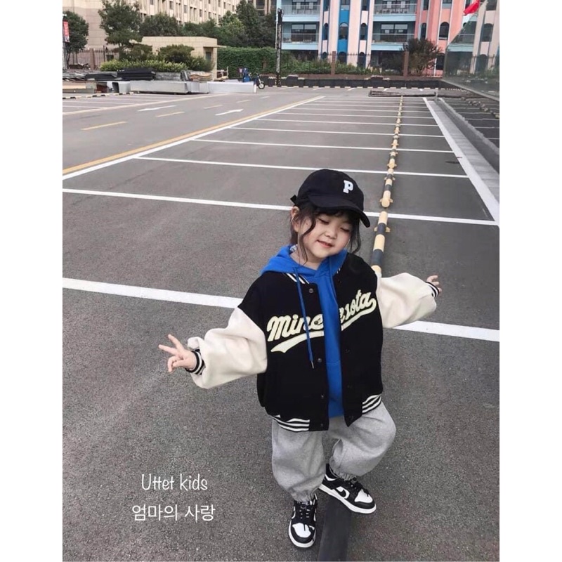 [Ảnh thật] mũ lưỡi trai thêu hình chữ P hàn quốc dành cho bé gái và bé trai size 48-52cm