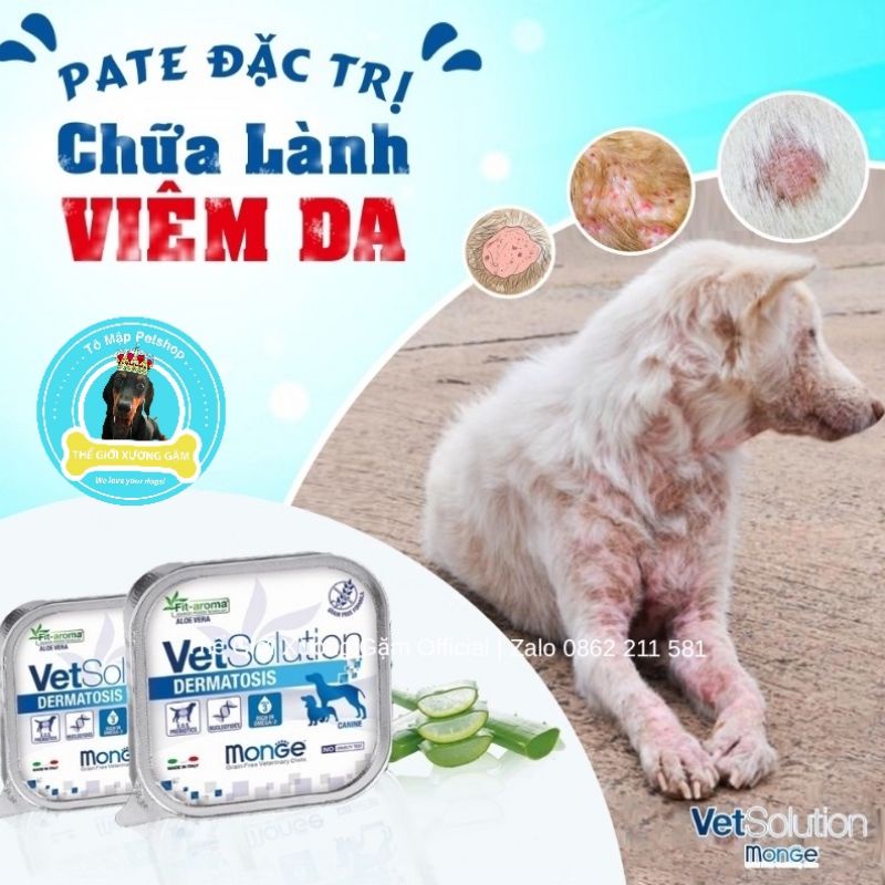 [Mã PET50K giảm Giảm 10% - Tối đa 50K đơn từ 250K] MONGE VET SOLUTION PATE HỖ TRỢ ĐIỀU T RỊ CHO CHÓ 150GR