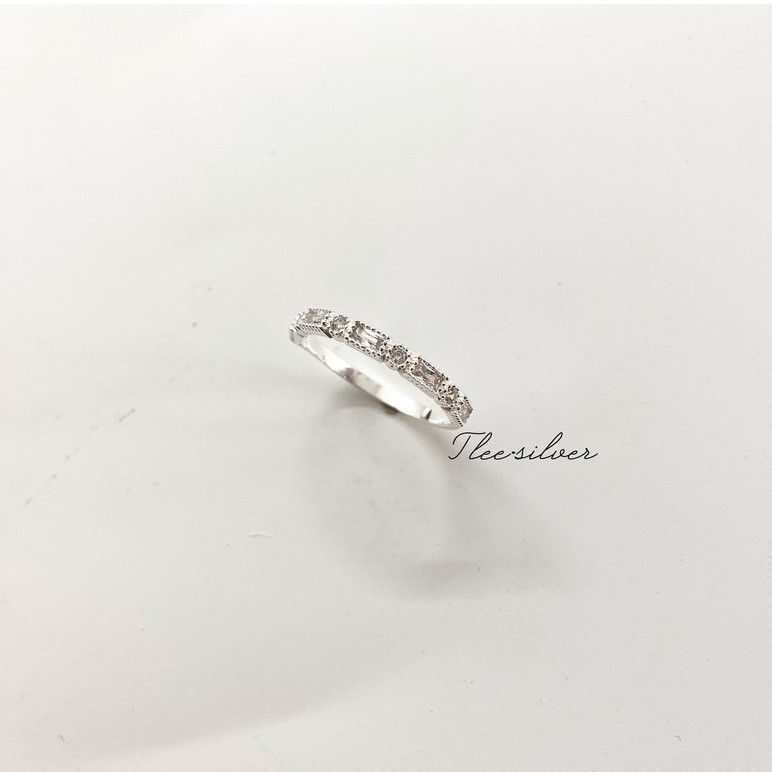 Nhẫn bạc nữ TLEE Union nạm đá cao cấp TleeJewelry A0164