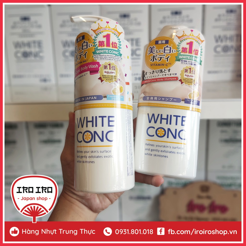 Sữa tắm trắng da White Conc Nhật Bản